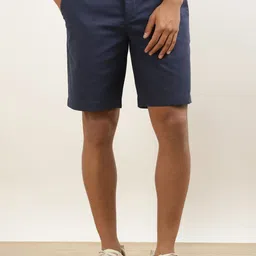 Andamen Men Mid-Rise Slim Fit Casual Shorts-image-38