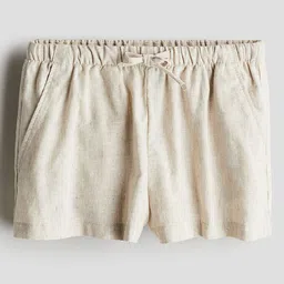 H&M Girls Linen-blend Pull-On Shorts-picture-43