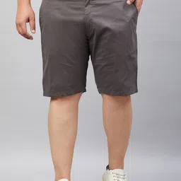 STUDIO NEXX Men Plus Size Regular Fit Mid-Rise Cotton Shorts-picture-18