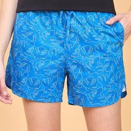 Enamor Spring Summer 24 Women Tropical Printed Cotton Lounge Shorts-picture-23