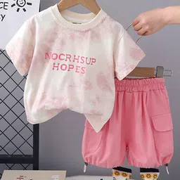 INCLUD Boys Round Neck Dyed T-shirt with Shorts-picture-57