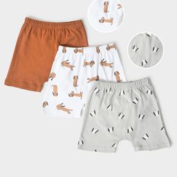 MiArcus Kids Pack Of 3 Mid-Rise Cotton Shorts-picture-37