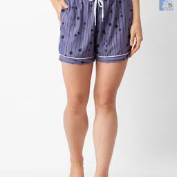 FashionRack Women 2 High-Rise Printed Lounge Shorts image 1