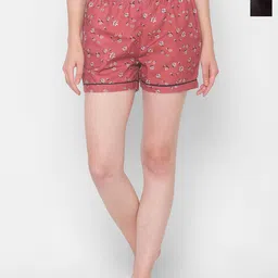 FashionRack Women Pack of 2 Printed Lounge Shorts image 1