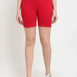 Jinfo Women Red Cycling Sports Shorts-picture-38