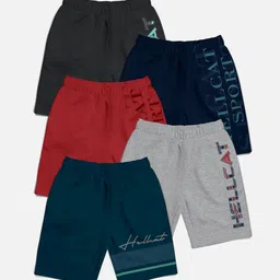 HELLCAT Boys Navy Blue Sports Shorts-picture-30