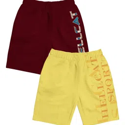 HELLCAT Girls Pack Of 2 Mid-Rise Cotton Sports Shorts-image-45