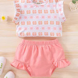 INCLUD Girls Printed Top With Shorts-picture-16