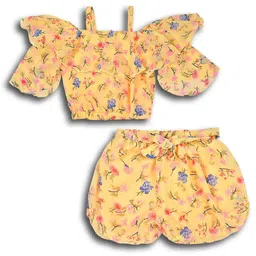 Wish Karo Girls Printed Top with Shorts image 1