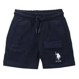 U.S. Polo Assn. Kids Boys Textured Regular Fit Cotton Shorts-picture-22