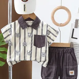 INCLUD Boys Printed Shirt Collar Shirt with Short-picture-38