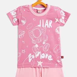 Camey Kids Printed T-shirt With Shorts-picture-23