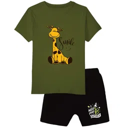CoolTees4U Girls Graphic Printed Pure Cotton T-shirts With Shorts-image-15