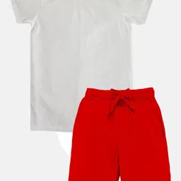 KiddoPanti Boys Round Neck Pure Cotton T-shirt With Shorts-picture-50