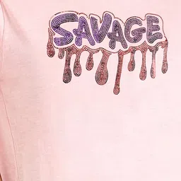 shashvi Women Rose Typography Printed T-shirt image 3