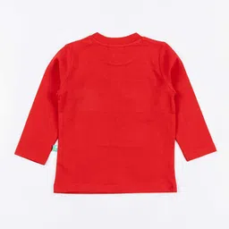 JusCubs Boys Red Graphic Printed Cotton T-shirt image 2