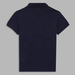 Antony Morato Boys Blue Pure Cotton Polo Collar T-shirt image 2