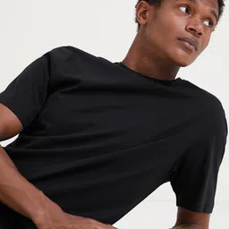 Marks & Spencer Round Neck Pure Cotton T-shirt image 3