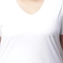 Rute Plus Size V-Neck Cotton T-shirt image 3