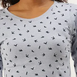 Kryptic Conversational Printed Cotton T-shirt image 2