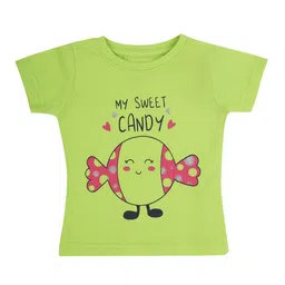 Bodycare Kids Girls Pack Of 2 Red & Green Printed T-shirt image 2