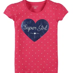 PLUM TREE Girls Pack of 2 Striped Puff Sleeves T-shirts image 5