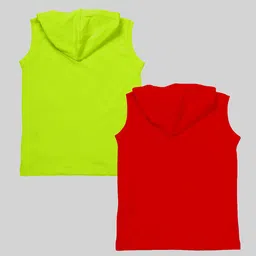 KUCHIPOO Boys Pack Of 2 Hooded Avengers Printed T-shirt image 3