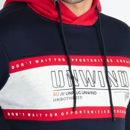 Status Quo Typography Printed Hooded Cotton Sweatshirts image 3