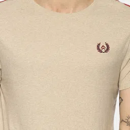 Steenbok Men Beige Slim Fit T-shirt image 5