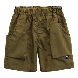 StyleCast x Revolte Boys Green Regular Fit Cargo Shorts image 4