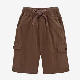 KiddoPanti Set Of 2 Boys Brown Shorts image 4