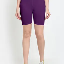 Jinfo Women Pack Of 2 Cotton Lycra Cycling Sports Shorts image 2