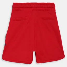 Blue Giraffe Girls Red Solid Regular Fit Regular Shorts image 5