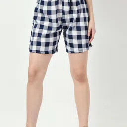 BAESD Women Pack Of 2 Printed High-Rise Regular Shorts image 3