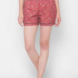 FashionRack Women Pack Of 2 Printed Lounge Shorts image 2