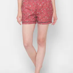 FashionRack Women 2 High-Rise Printed Lounge Shorts image 2
