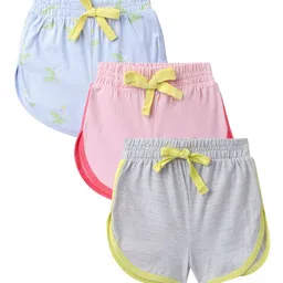 MiArcus Girls Set of 3 Multicoloured Printed Shorts image 2