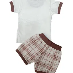 BAESD Boys Checked T-shirt With Shorts image 2