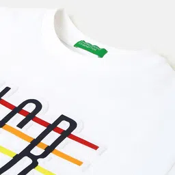 United Colors of Benetton Boys Typography Printed Cotton T-shirt image 3
