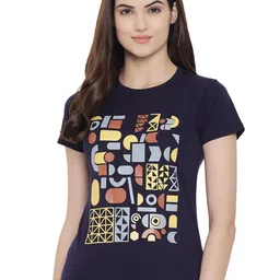 Fabflee Pack Of 4 Typography Printed Cotton T-Shirt image 3