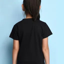 NUSYL Girls Typography Printed Round Neck Regular Sleeves T-shirt image 4