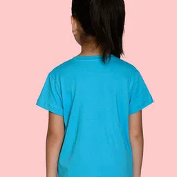 NUSYL Girls Typography Printed Cotton T-shirt image 4