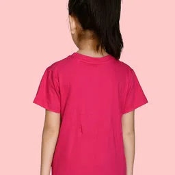 NUSYL Girls Typography Printed Round Neck T-shirt image 3