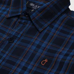 Gini and Jony Boys Tartan Checked Cotton Casual Shirt image 5