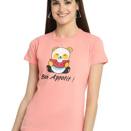 Fabflee Pack Of 4 Printed Cotton T-shirts image 3