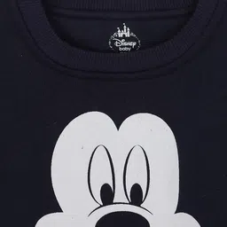Bodycare Kids Girls Navy Blue Mickey Mouse Printed T-shirt image 2