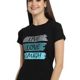 Fabflee Pack Of 4 Typography Printed Cotton T-Shirt image 4