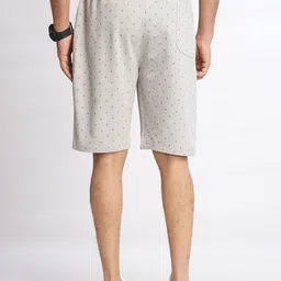 JADE BLUE Men Geometric Printed Cotton Slim Fit Shorts image 3