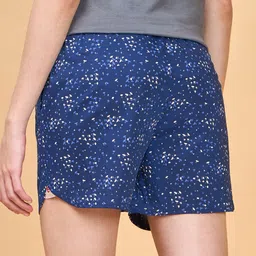 Enamor E7A1 Hangout Women Printed Mid-Rise Cotton Lounge Shorts image 4