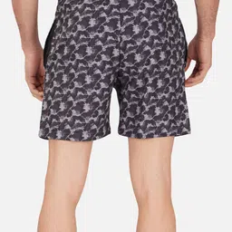 NEVER LOSE Men Abstract Printed Shorts image 5